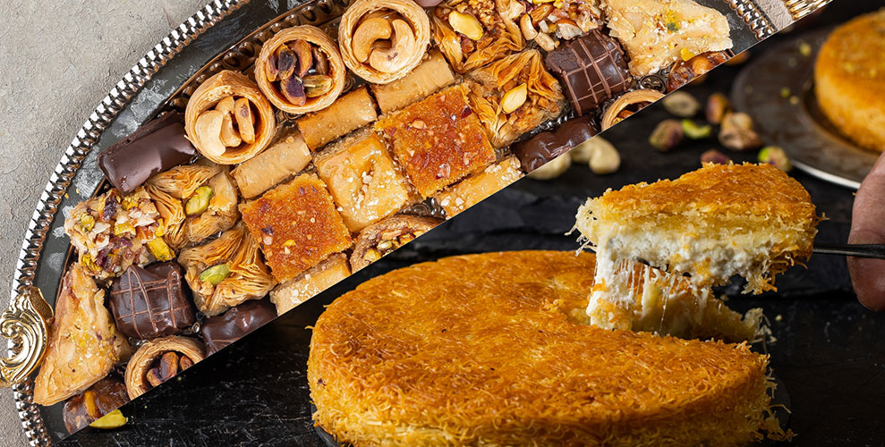 Baklava vs Kunafa